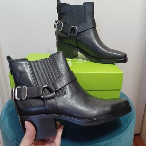 Sam Edelman Bellamie Leather Moto Boots Black Size 7 NIB - Picture 7 of 16